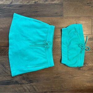 Women's boutique Teal Skirt Set